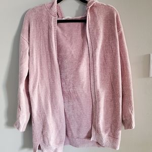 Garage velvet pink cardigan